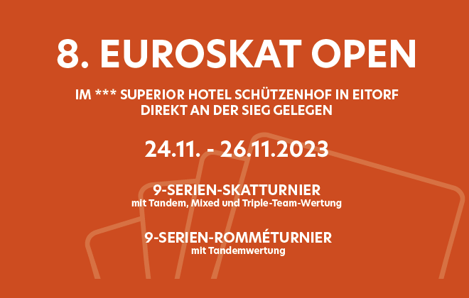 Euroskat Open 2023 in Eitorf, 24.-26.11.2023